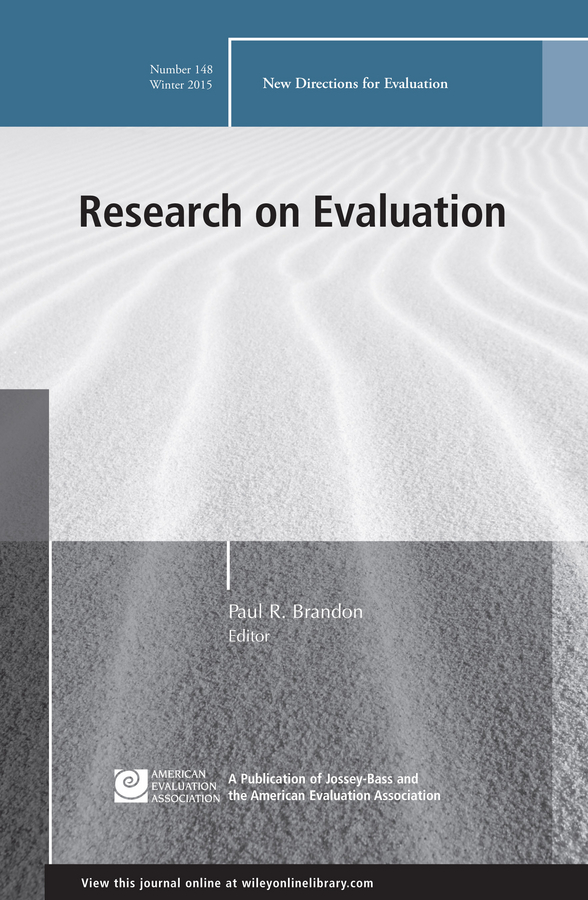 Research on Evaluation. New Directions for Evaluation, Number 148