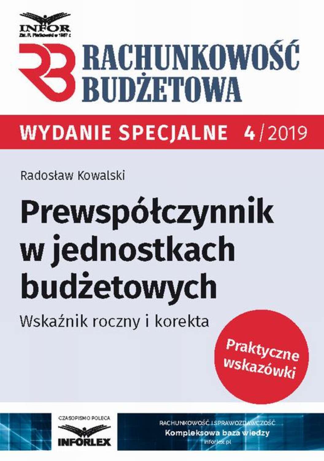 Prewspółczynnik w jednostkach budżetowych