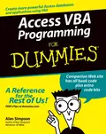 Access VBA Programming For Dummies - Alan  Simpson