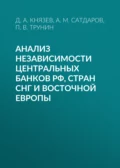 Анализ независимости центральных банков РФ, стран СНГ и Восточной Европы - П. В. Трунин