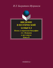 Введение в поэтический замысел. Жизнь и творческая биография А. С. Пушкина в двух книгах. Книга II