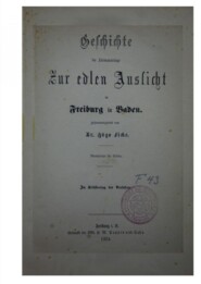 Geschichte der Freimaurerloge Zur edlen Aussicht 1784-1874