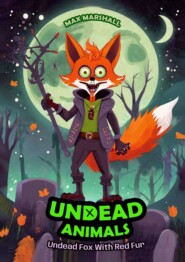 Undead Fox With Red Fur. Undead Animals