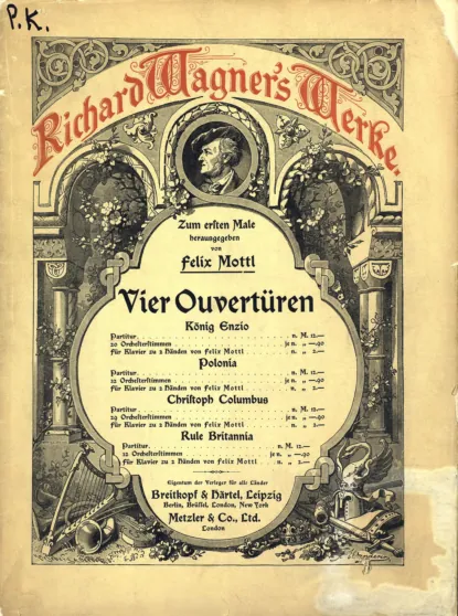 Обложка книги Konig Enzio, Рихард Вагнер