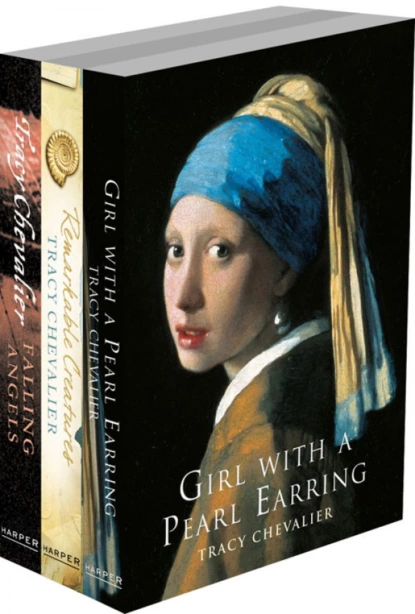 Обложка книги Tracy Chevalier 3-Book Collection: Girl With a Pearl Earring, Remarkable Creatures, Falling Angels, Tracy  Chevalier