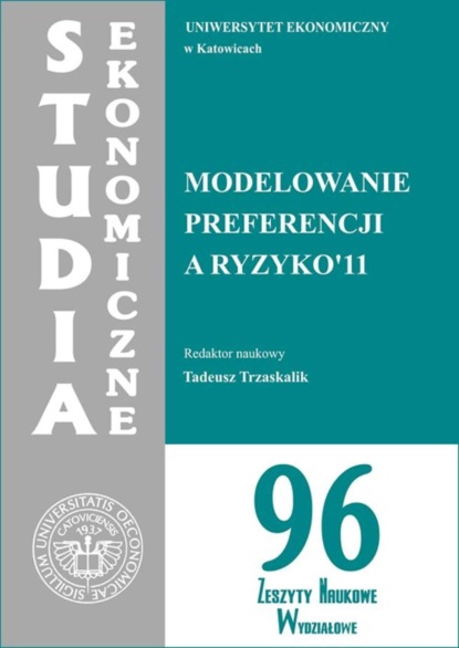 Группа авторов - Modelowanie preferencji a ryzyko '11. SE 96