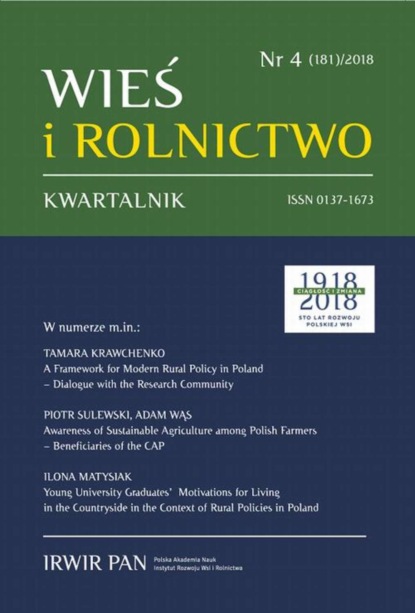 

Wieś i Rolnictwo nr 4(181)/2018