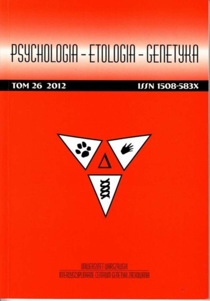 

Psychologia-Etologia-Genetyka nr 26/2012