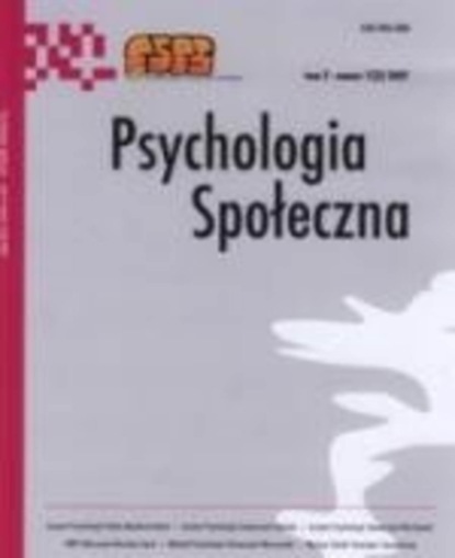 

Psychologia Społeczna nr 1(1)/2006