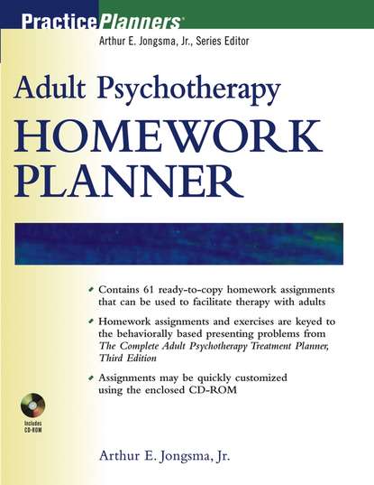 Arthur E. Jongsma - Adult Psychotherapy Homework Planner