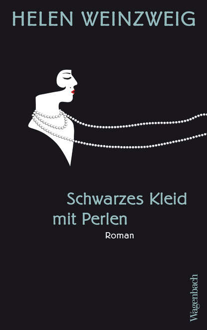 Schwarzes Kleid mit Perlen (Helen  Weinzweg). 