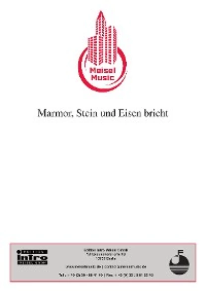 Обложка книги Marmor Stein und Eisen bricht, Christian Bruhn