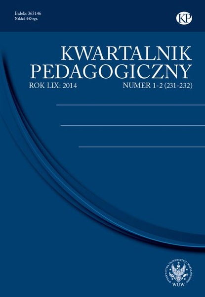 

Kwartalnik Pedagogiczny 2014/1-2 (231-232)