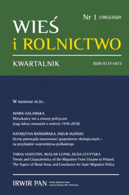 

Wieś i Rolnictwo nr 1(186)/2020