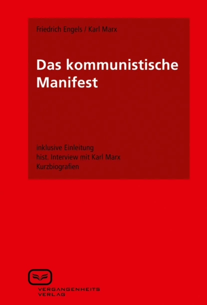 Обложка книги Das kommunistische Manifest, Карл Генрих Маркс