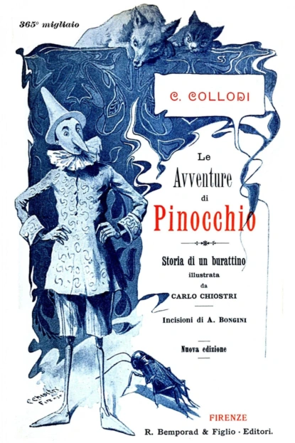 Обложка книги Le avventure di Pinocchio (Edizione Originale Illustrata), Carlo Collodi