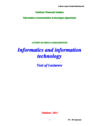 Informatics and information technology – text of lectures