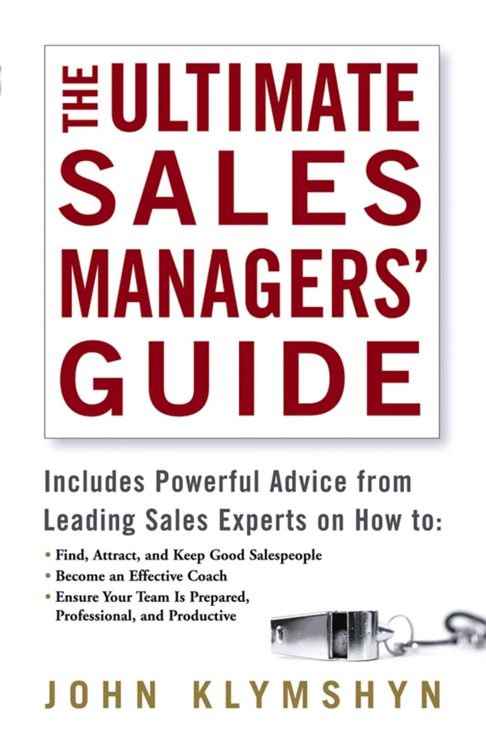 Guide john. The accidental sales Manager.